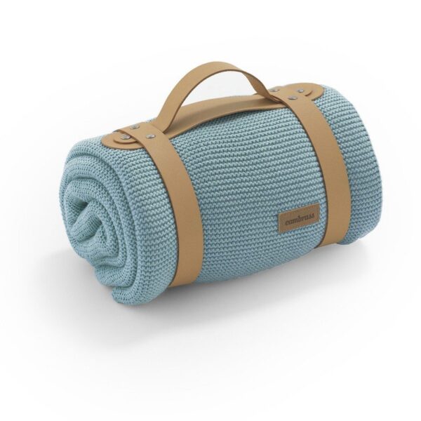 بطانية أطفال محبوكة - Cambrass BAMBOO<span> - </span>أررق